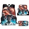 Set Zaino Scolastico CR7 per Bambini Tessuto Oxford Borsa a Doppio Scomparto con Tasca Frontale Astuccio Tracolla Ergonomico Dorsale