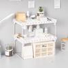 Dorm Countertop Tiered Wrought Iron Storage Rack - Single-Tier Shelf Divider