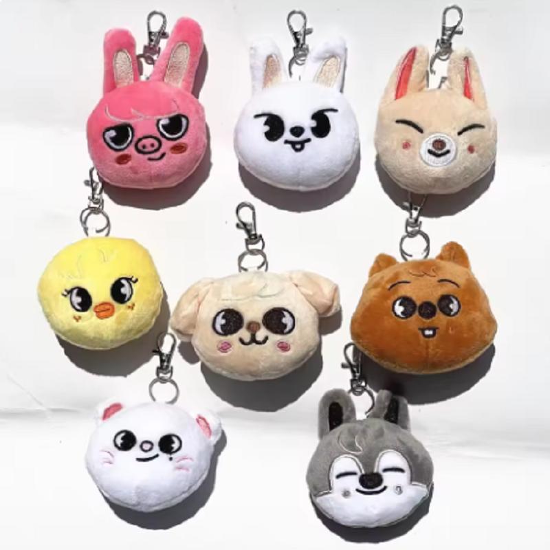SKZOO Plush Keychain Korean Ide Stray Kids Pendant Toy Keychain Fan Collection Giftsol Felix HyunJin Jisung Plush Cartoon