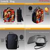 Insulated One Piece Cartoon Lunch Bag For Boys Girls Reusable Lightweight Thermal Cooler Meal Food Box For School Picnic Camping