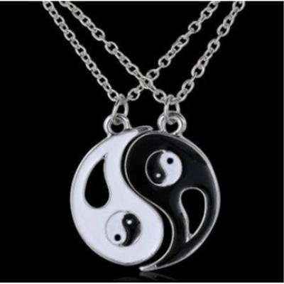 Best Friends Stitching Extremely Gossip Yin and Yang Couple Necklace