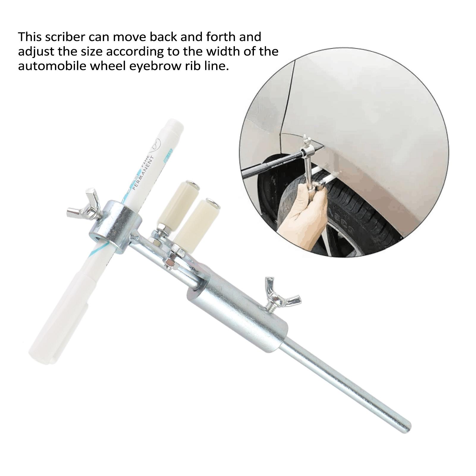 

Скребок для колісних арок автомобіля Паралельний інструмент для ремонту вм ятин автомобіля з 2 стилусами Діапазон регулювання 0-20 см Сріблястий для ремонту колісних арок