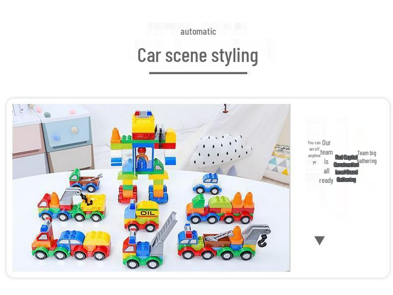 Versatile Kids' Car Building Blocks - Engineering Vehicle & Robot Puzzle Toy