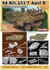 Dragon WWII German Armored Engineer Vehicle 2in1 Kit Plastic Model DR7605 1/72 Sd.Kfz.251/7 Ausf.D