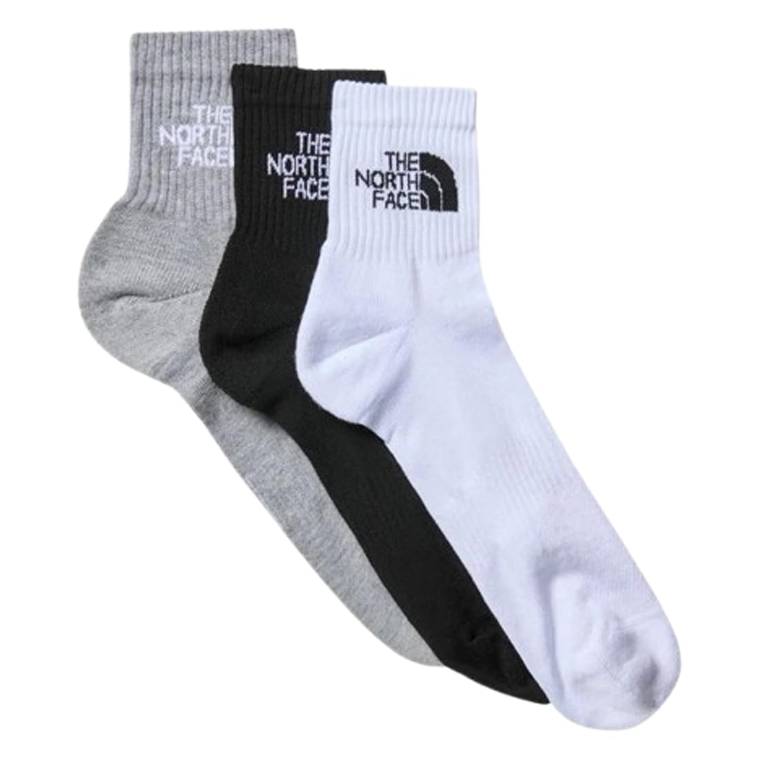 

North в ассортименте MULTI SPORT CUSH CREW SOCK 3P NF0A882G M [The Face] Носки средней длины, набор из 3 пар, носки, логотип, мужские, BLACK_ASSORTED(3OW) [Использовал]