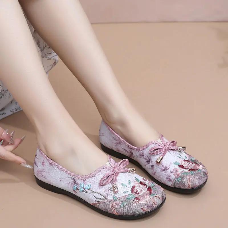 Fashion Embroidery Spring Autumn Woman Footwear Sale Offers Comfortable and Elegant Aesthetic Stylish New In Casual 39 Shoes for Women