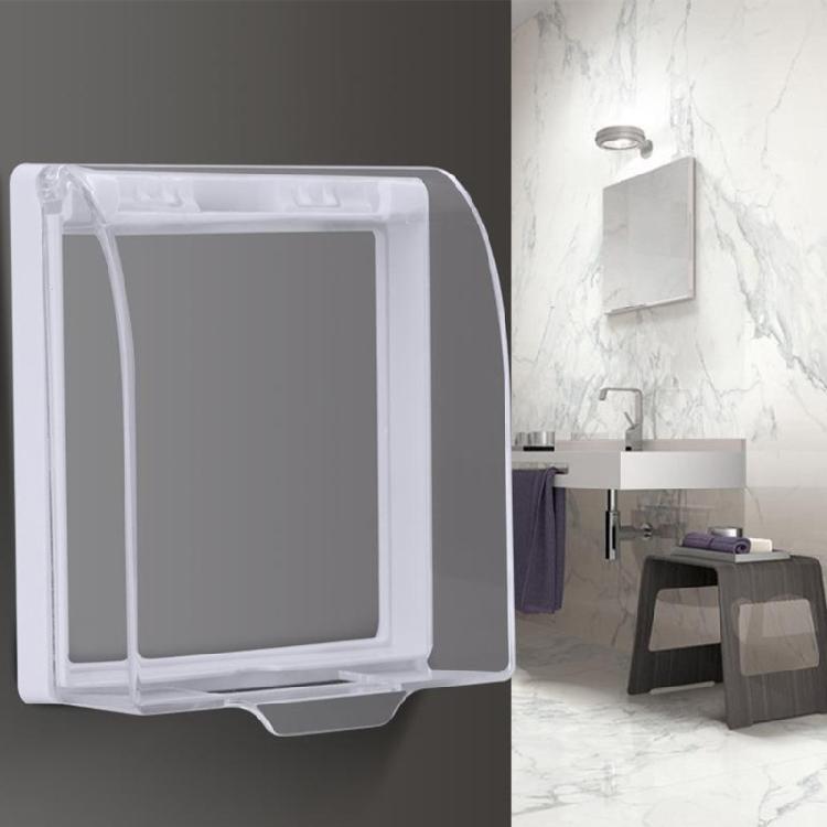 Outdoor Socket Waterproof Box 86 Type Wall Switches Cover Dustproof Box Plastic Electrical Outlet Cover Easy To Install