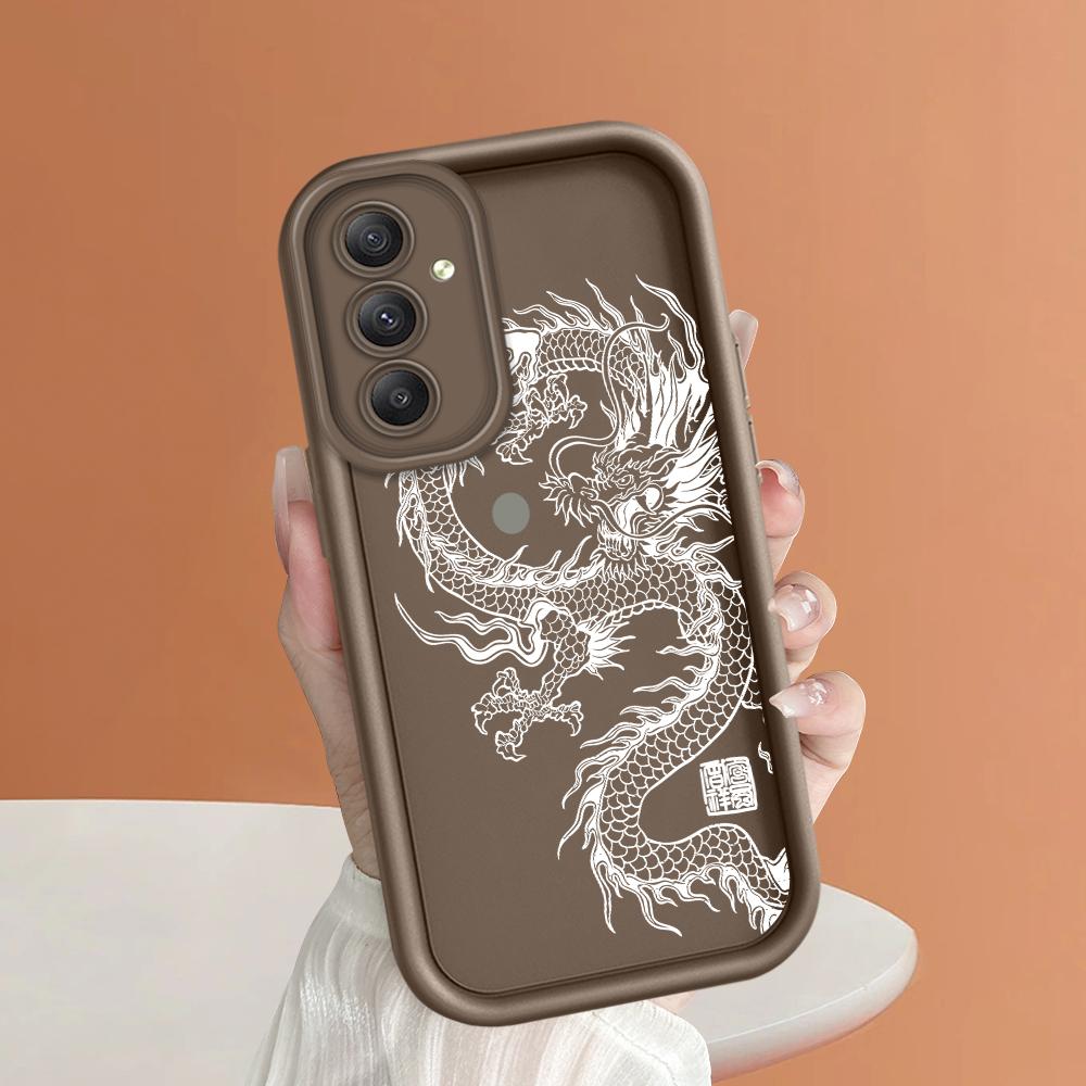 Mäkký silikónový štvorcový rebrík so vzorom tlače Kryt telefónu s úplným krytom na fotoaparát Gumené puzdro odolné voči nárazom pre Samsung