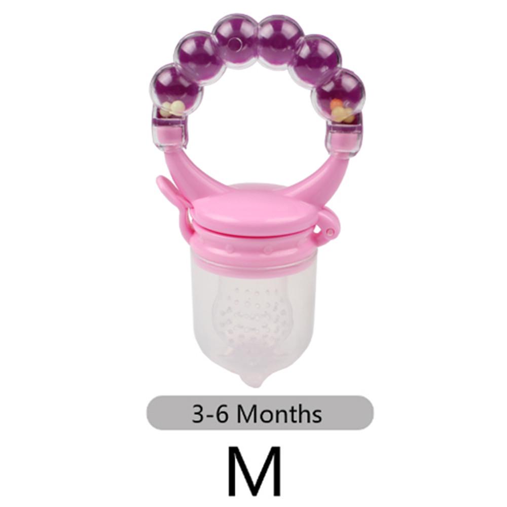 1Pcs Baby Pacifier Fresh Fruits Food Silicone Nipple Holder Funny Rattle Kids Food Feeder Nipples