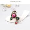 Women Lady Fashion Cartoon Lovely Colorful Dog Puppy Brooch Clothing Accessories