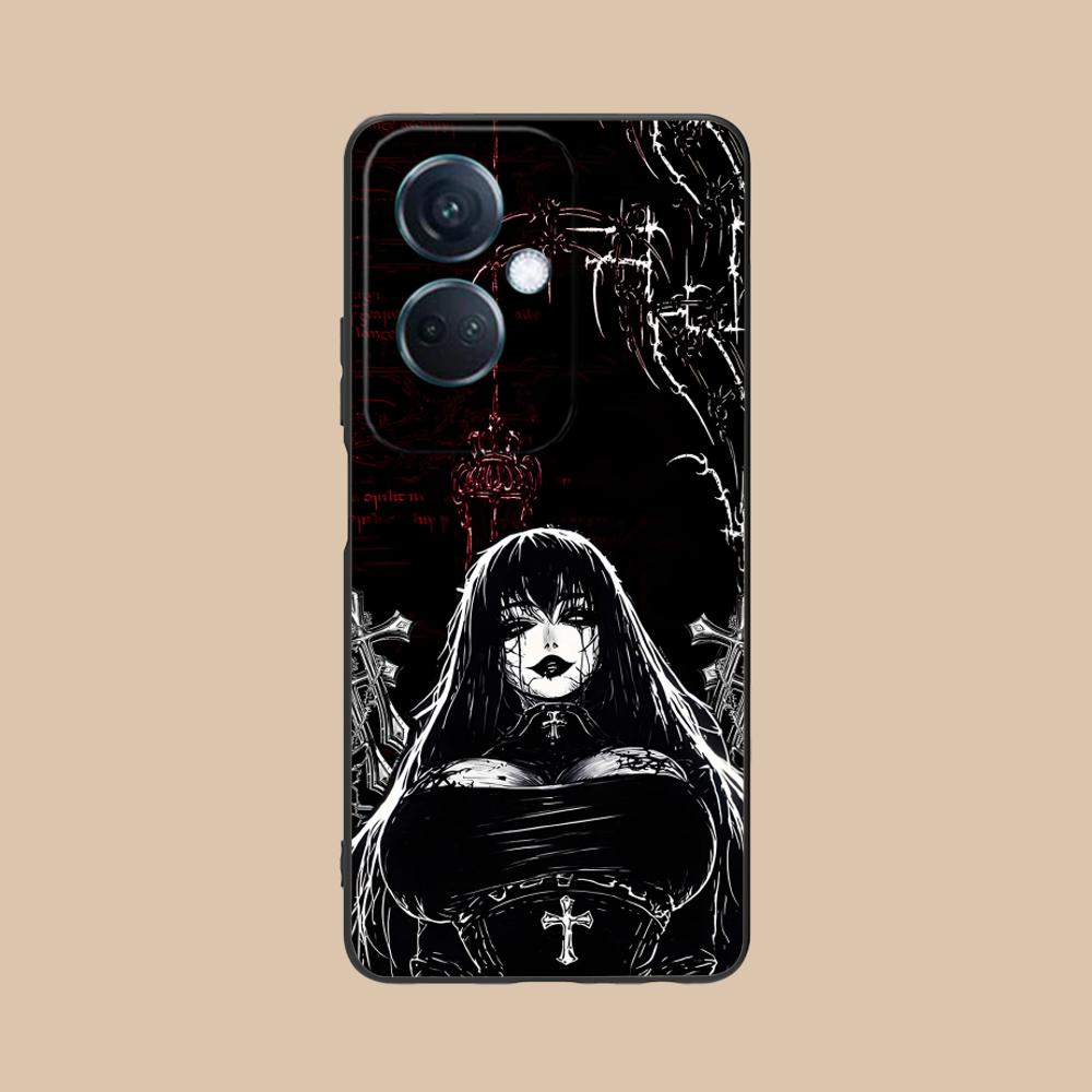 Terror Gothic Art Mobile Phone Case for OPPO Reno 14 13 12 11 10 9 8 7 6 5 F T Pro 5G Colorful Printing Cover Luxury Pretty
