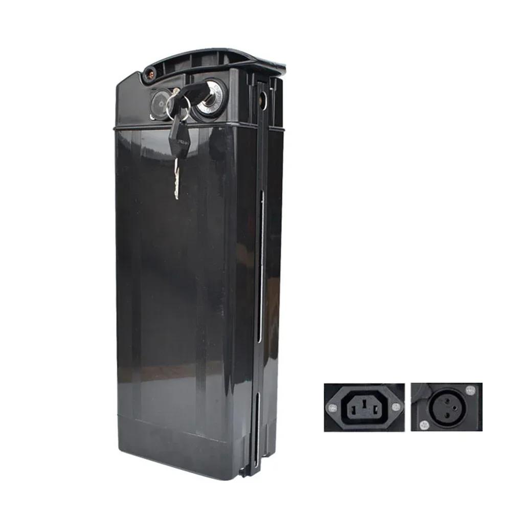 Reliable Electric Bike Battery Box, Ebike Holder Case with Charging Socket, Output Port , Perfect for Electric Bicycles