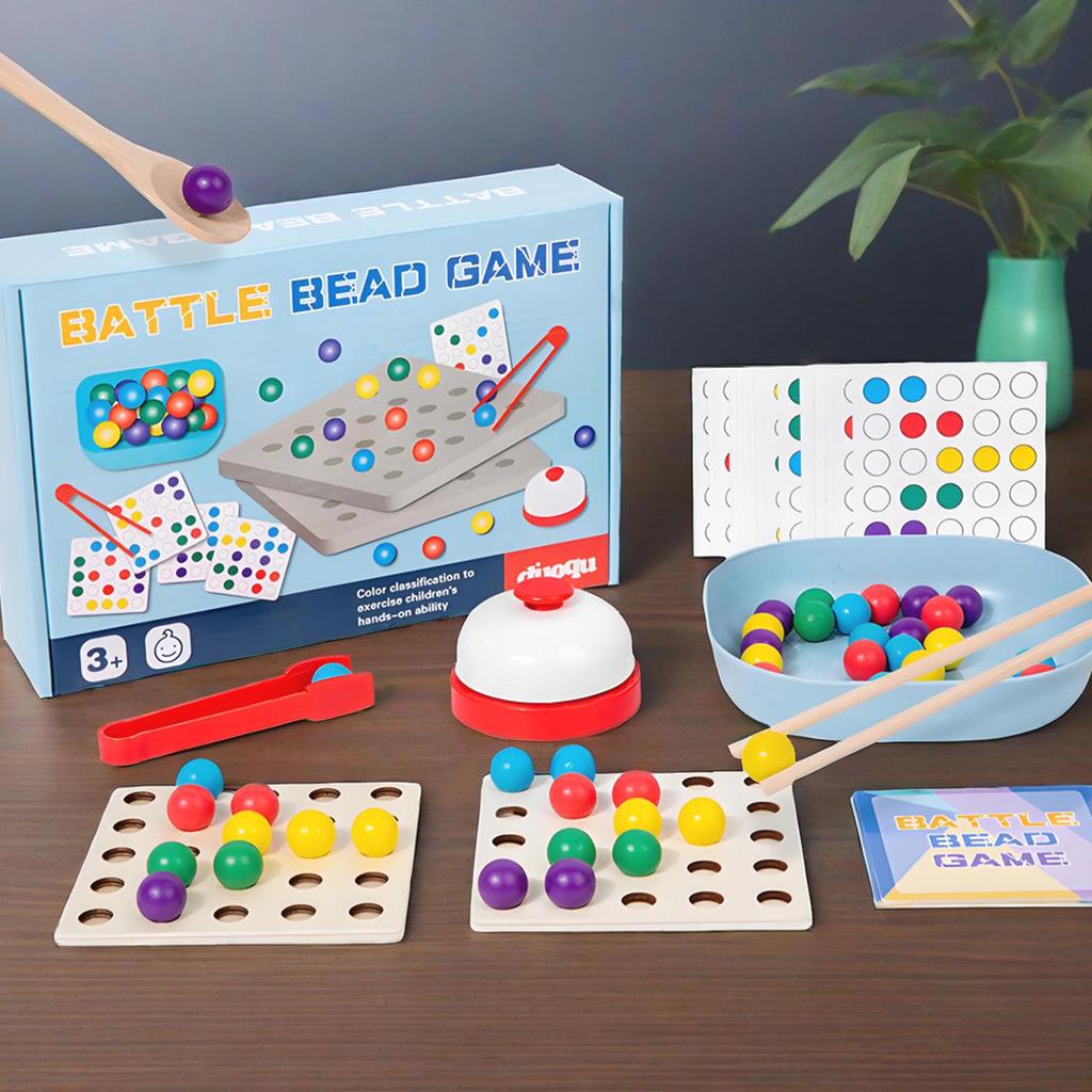 Beaded Clip Battle Toy: Parent-Child Interactive Game for Focus and Logical Thinking