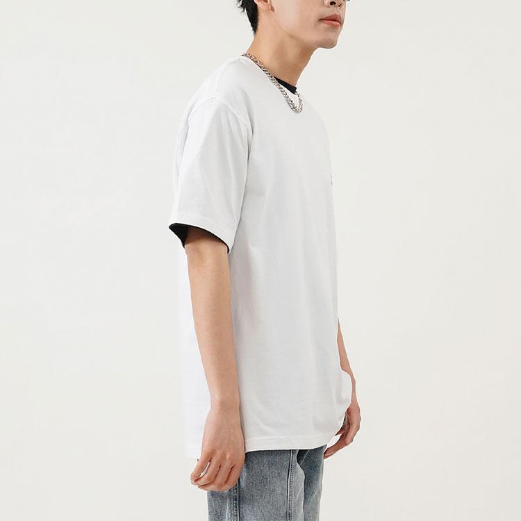 New MLB Base Logo T Shirts Unisex White 3ATS01023-50WHS