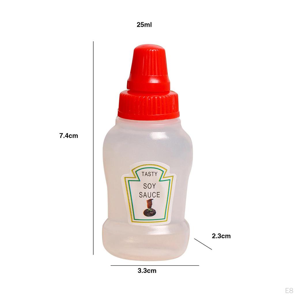 Storage Mini Tomato Ketchup Bottle Empty Refillable Squirt Salad Dressing