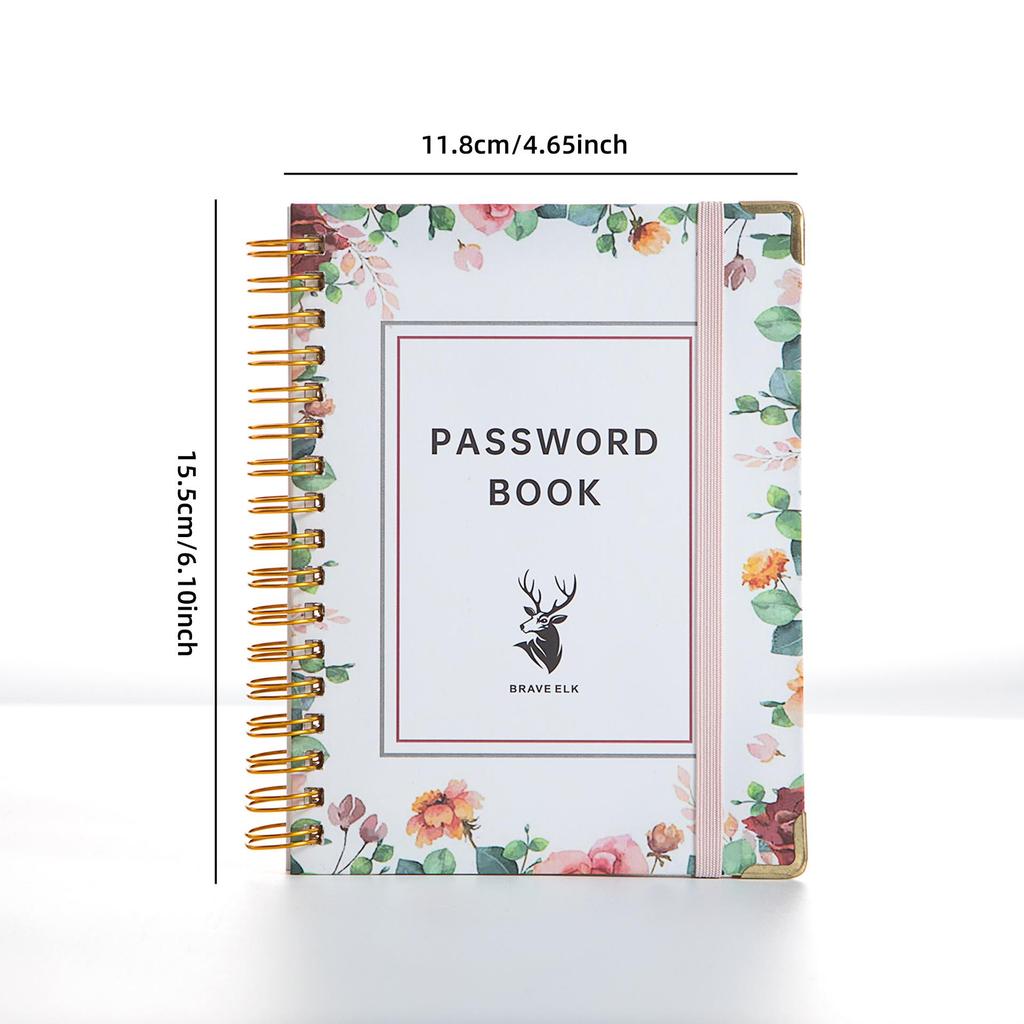 Exclusive B6 Password & Address Spiral Notebook with Tabs