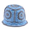 Fleece Thread Flower Sun Hat Korean Style Bucket Hat Unique Knitted Fisherman Hat  Student