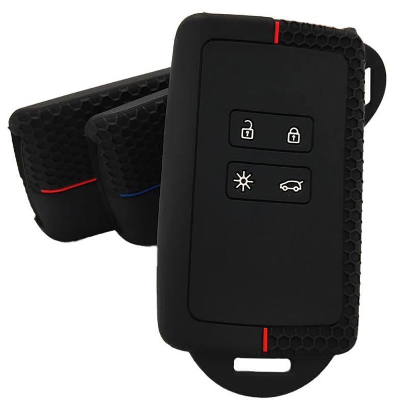 Silikon Auto Schlüsselabdeckung Für Captur Koleos Kadjar Arkana Megane Dacia Duster Sandero Stepway Smart Fernbedienung Schlüsselanhänger Hülle