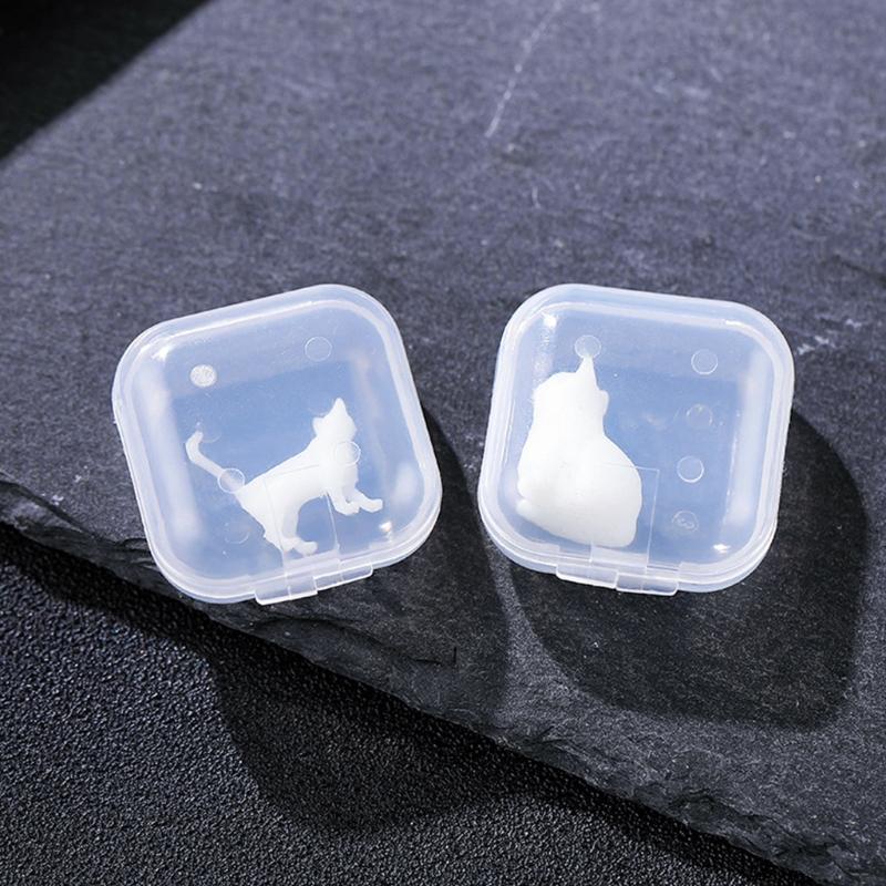 3D Diy Crystal Epoxy Material Filling Enclosed Simulation for Cat Model Micro Landscape Sitting for Cat Material Accesso