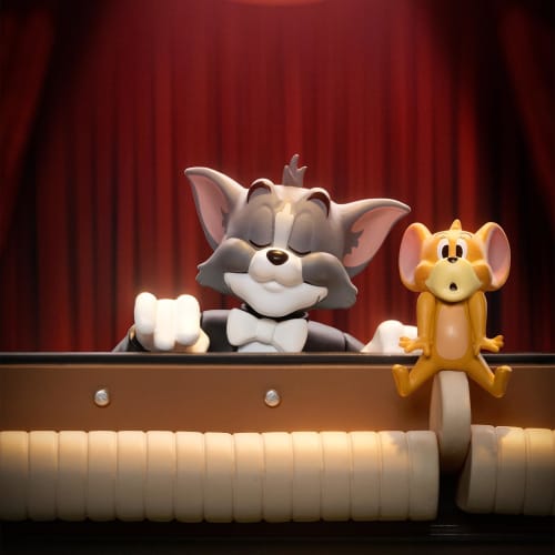 52TOYS BLINDBOX X TOM and JERRY "CLASSIC MOMENTS" Series Trading Figures, Blind Box Collectible Figures, Pre-painted Gachapon Desktop Decorations, Dol