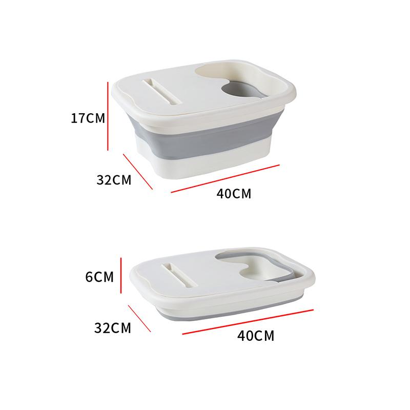 Faltbarer Fußbadeimer, Fußbadwerkzeug, Fußbadmassagegerät, Fußbadebecken, großes Fußbadebecken, Badzubehör