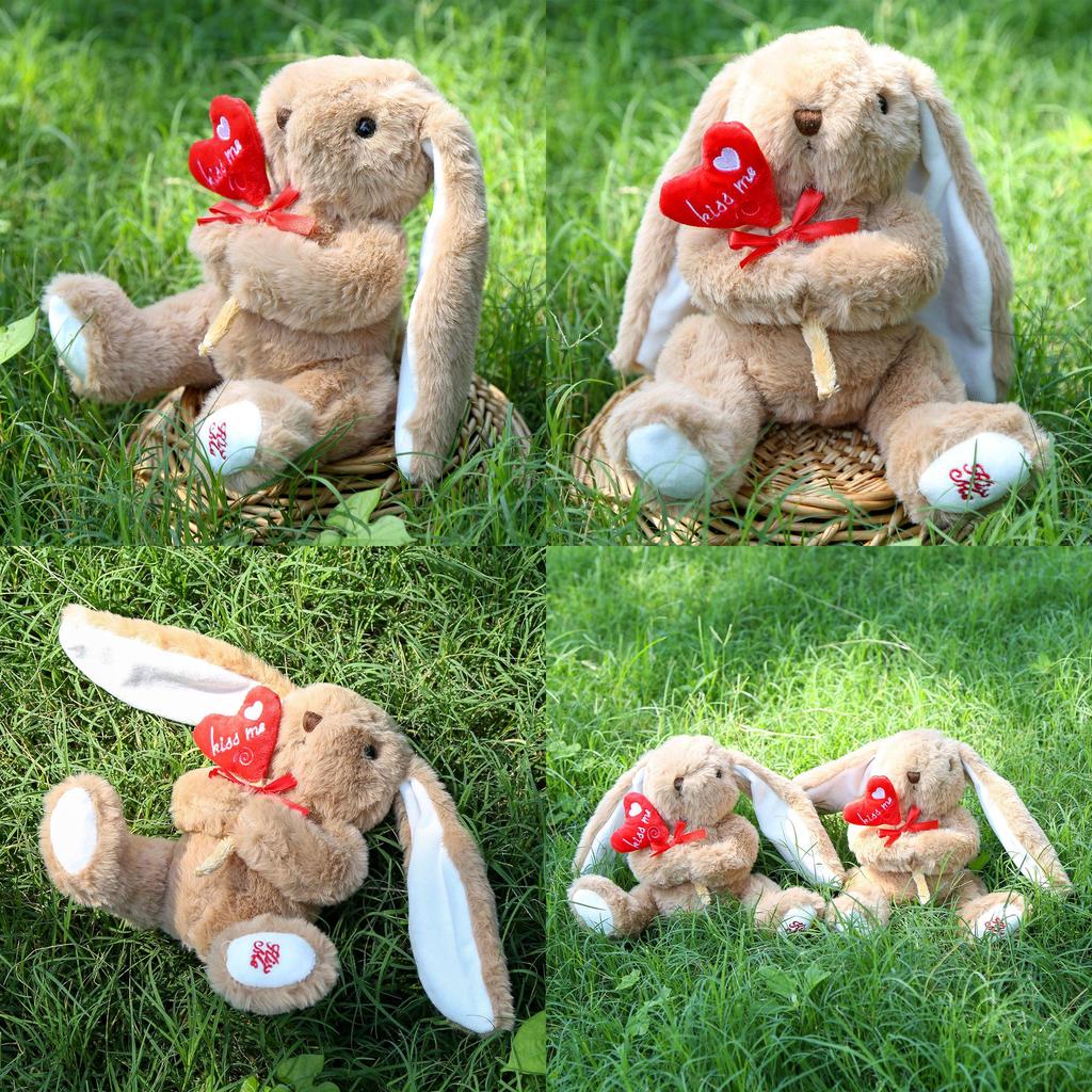 Plüsch Umarmungsblume Hase Spielzeug Mit PP Baumwollfüllung Für Ostergeschenk Mädchen Und Kinder