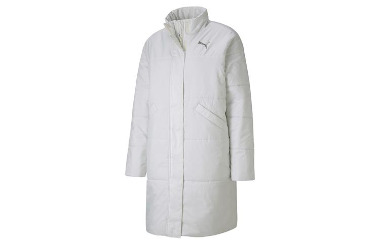 PUMA Puffer Jackets Women s White Stand Collar Moderate Other 585092-05 XXL