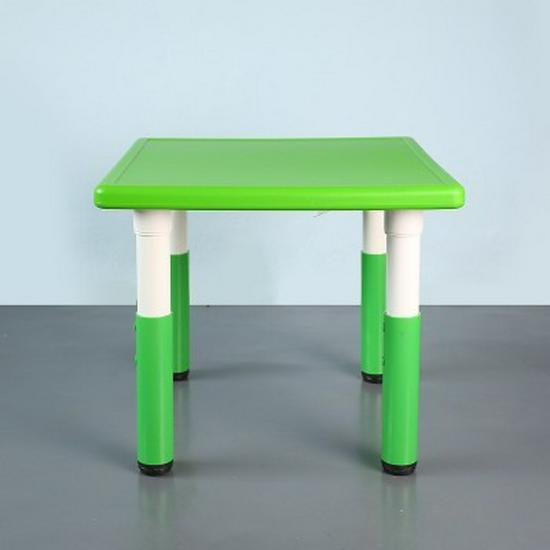 Adjustable Children's Plastic Square Table for Study & Dining