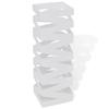 Umbrella Stands White Square Umbrella Stand Storage Holder Walking Stick Steel 48.5 Cm
