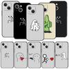 Cute Middle Finger Phone Case For iPhone 17 Air 16 Plus 13 15 14 12 11 Pro MAX 7 8 SE Soft TPU Shockproof Cover Funda