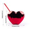 1pcs Red Pink Heart Shaped Plastic Straw Cup Water Bottle Valentine's day gift Disco Cup Wedding Bachelorette party supplies