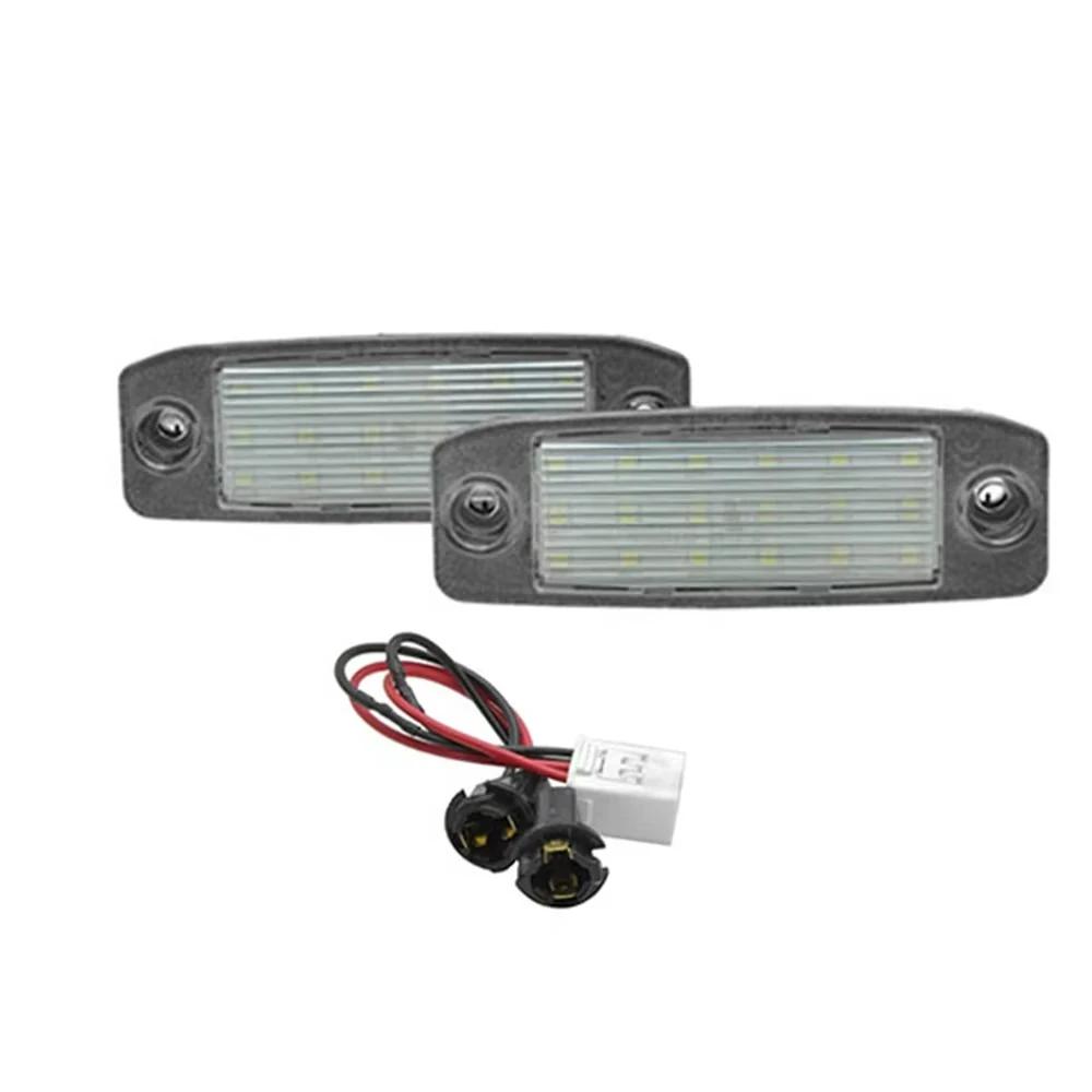 

2 шт. для Hyundai Tuscon 2005-2009 для Kia Sportage 2011-2016 белый светодиодный светильник номерного знака в сборе