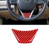 For Toyota Corolla 2014-2018 Red Carbon Fiber Lower Steering Wheel Cover Trim