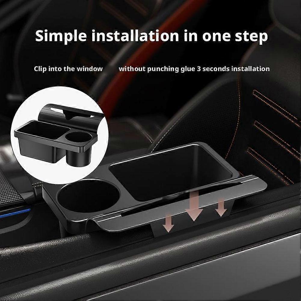 Multifunctional Car Window Storage Box Miscellaneous Items Storage Cup Holder