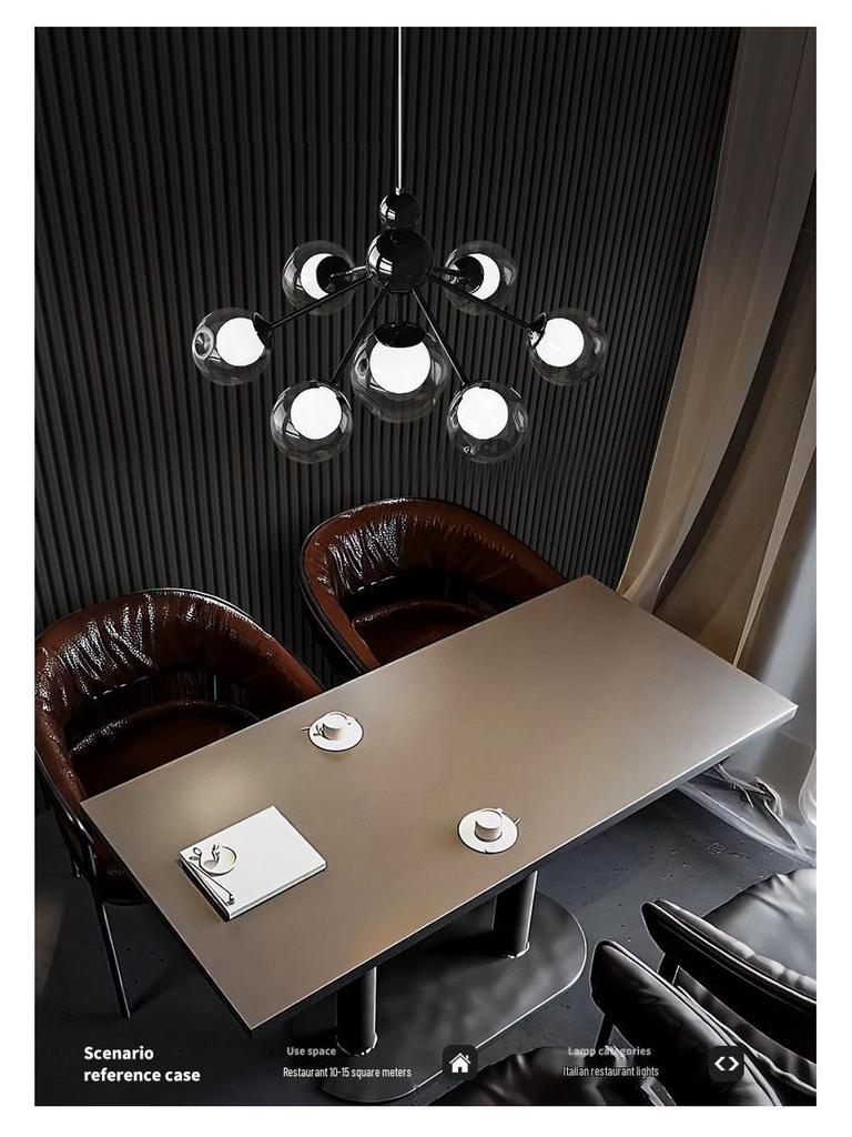 Snow Mountain Restaurant Chandelier - Italian Minimalist Designer Light for Luxury Dining & Bars (2025 Model)