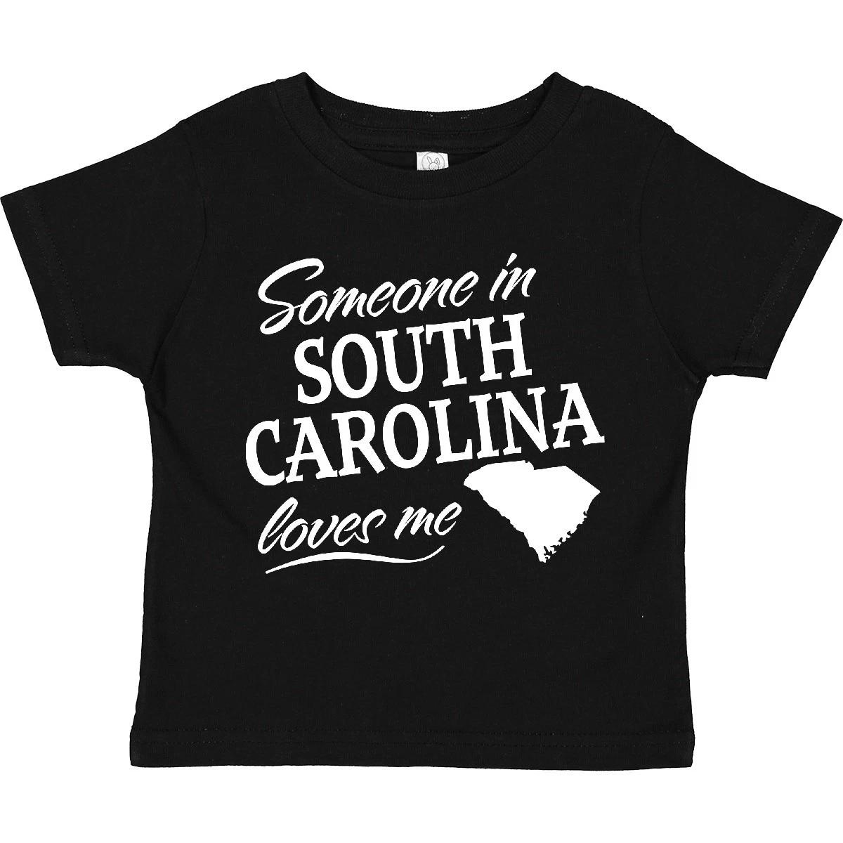 Inktastic Someone In South Carolina Loves Me Toddler T-Shirt State Home Family 150