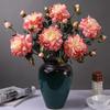 Luxury Silk Peony Flower Decor for Living Room Table