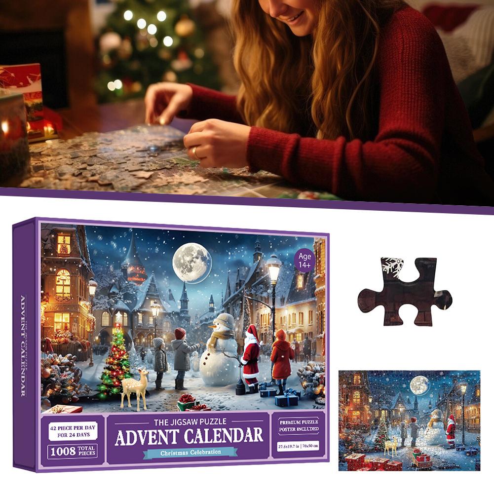 24 Box Daily Puzzle Countdown Calendar For Children Exciting Countdown To Xmas Igniting Holiday Spirits Family Xmas Tradition