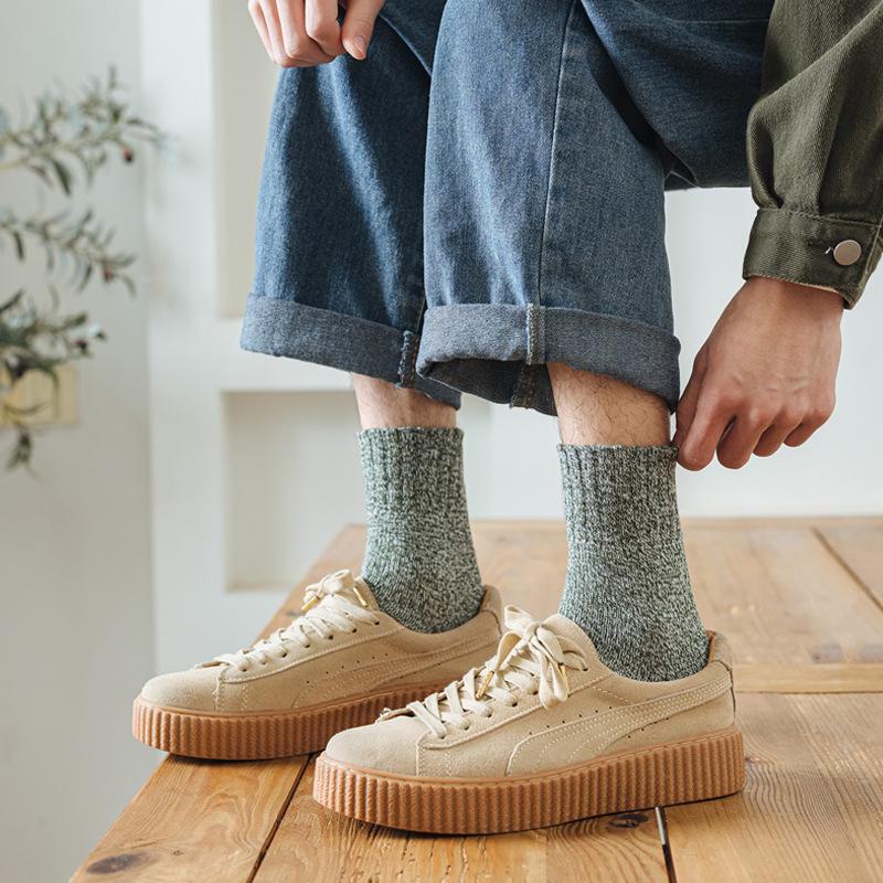 Men's Retro Wool Socks - Thick, Warm, Versatile Styles for Autumn & Winter