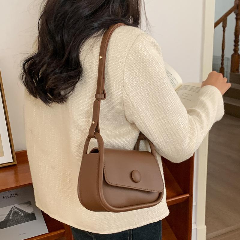 Bag Women'S Winter Crossbody Bag Small Square Bag Women'S Bag Advanced Sense One Shoulder Underarm Bag Design Small Bag