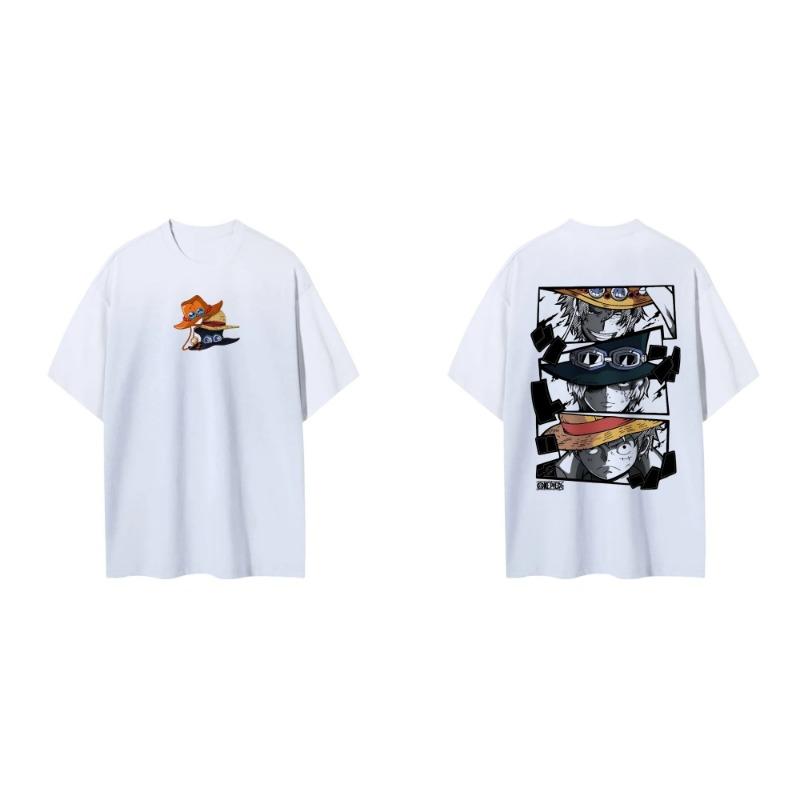 Anime printed short sleeved T-shirt for men and women