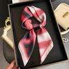Women Fashion Square Scarf Silk Imitation Leopard Print Neckerchief Bandana Lady Shawl Scarves Wrap Head Hair Band Ties