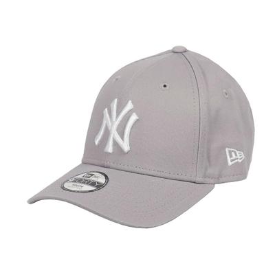 Kids Cap YOUTH 9FORTY with 99HeadwearShop Sticker Boys Girls Hat Kids Logo Baseball Cap MLB New York Yankees Gray [New Era]