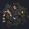 50pcs Stainless Steel Bail Clasp Connect Necklace Pendants Charms Connectors Buckle Clip Clasp for DIY Jewelry Making Supplies