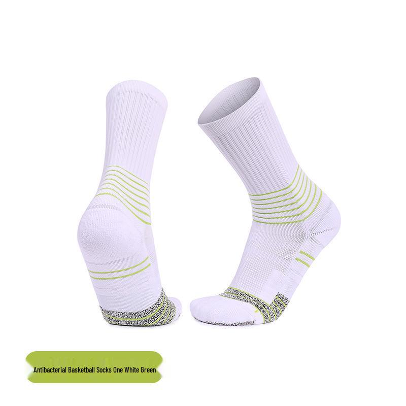 

Элитные дышащие носки до середины икры, устойчивые к запаху, для баскетбола - Утолщенная махровая ткань, противоскользящие, износостойкие One Size Fits All (39-45)