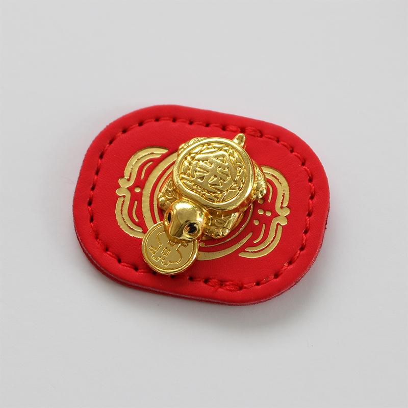 Fengshui Lucky Turtle Wallet Charm Money-Biting Turtleornaments Decor With "Daily Wealth" For Longevity Financial Stability