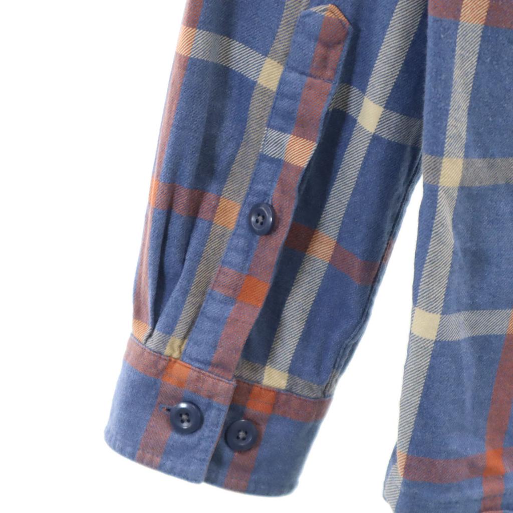 patagonia Check Pattern Long sleeve shirt XS Blue navy blue Outdoors Men's Used
