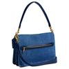 Coach Tabby 30 Removable Chain Strap Denim Shoulder Bag Large Women shoulder bag Brass Dark-Blue CAN17-B4RHO