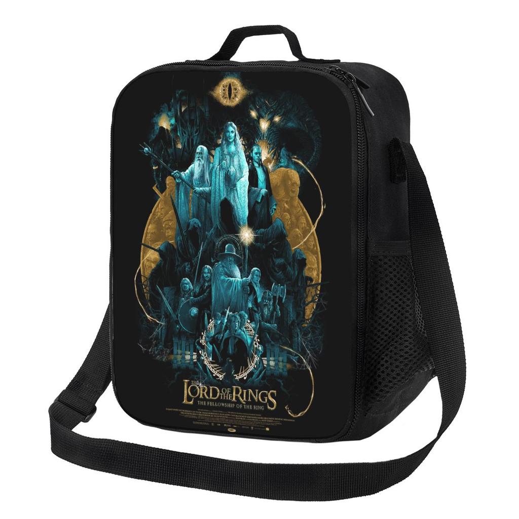 The L-Lord Of The Rings Magic Movie Lunch Bags Insulated Bento Box Portable Lunch Tote Resuable Picnic Bags Thermal Bag