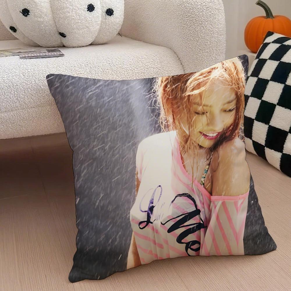 GirlGroup Kpop KKara Cushion Cover Throw Pillow Cover Hidden Button Durable Polyester Chair Cushion